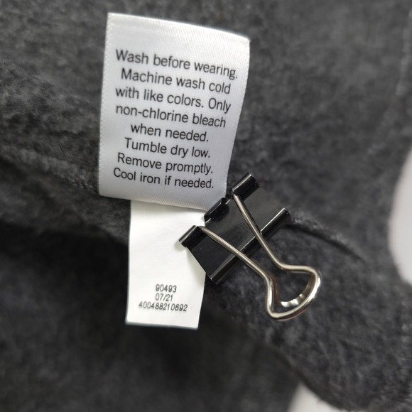 Sonoma Goods for Life Men's 3XL Tall Gray Full Zip Fleece Jacket Warm Soft - Picture 8 of 10